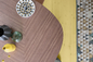 Personalizzabile spaccato del tweed del salone della Tabella di legno semplice degli insiemi nella sala da pranzo fornitore