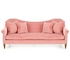 Sofà del tessuto di rosa della mobilia dell'hotel di svago, sofà comune della camera di albergo di dimensione fornitore